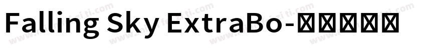 Falling Sky ExtraBo字体转换